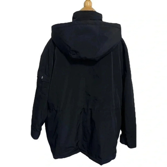 Forecaster of Boston 3X black +‎ tan trim utility style water resistant coat - Picture 5 of 12